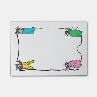 Post-it® Notes de post-it vintages de souris