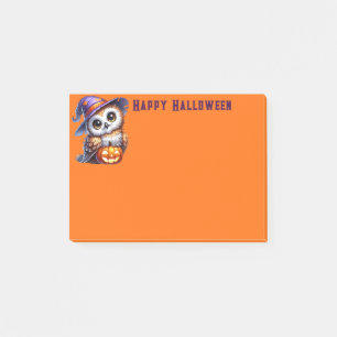 Post-it® Notes de poste du hibou d'Halloween