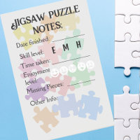 Notes de puzzle pour les fanatiques de casse-tête