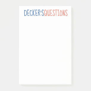 Post-it® Notes de questions PERSONNALISÉES