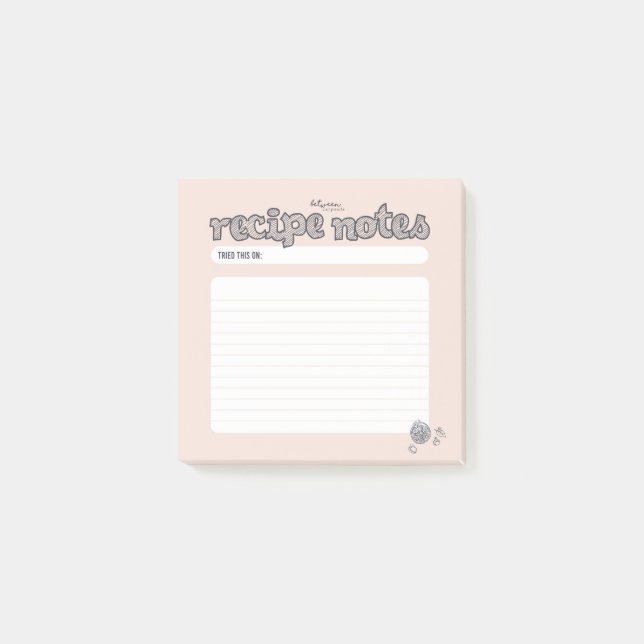 Post-it® Notes de recette Dîner terminé (Devant)