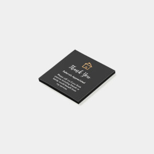 Post-it® Notes de remerciement de l'agent immobilier classi