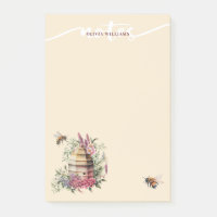 Notes de ruche d'abeille aquarelle