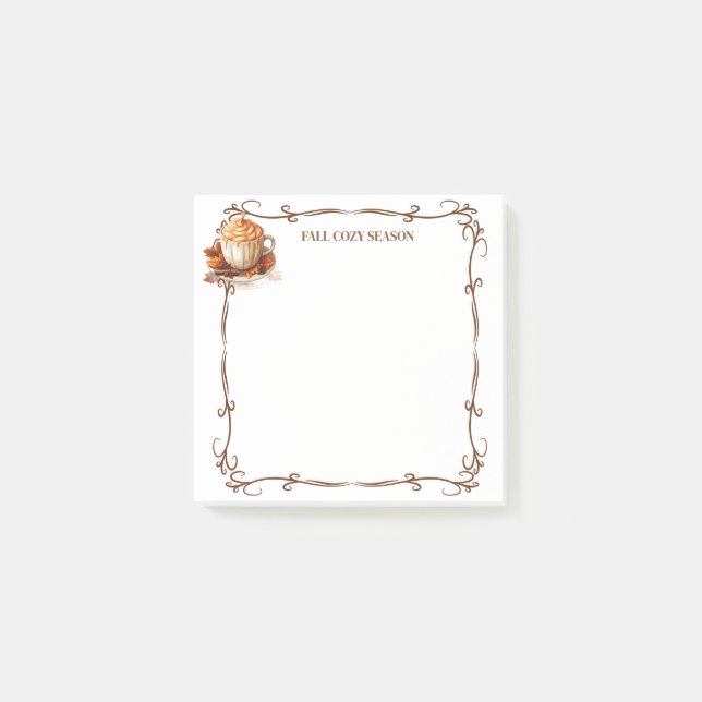 Post-it® Notes de saison douillette d'automne (Devant)
