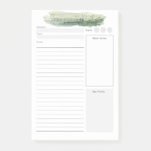 Post-it® Notes de sermon personnalisées