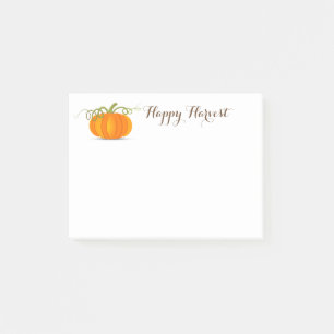 Post-it® Notes des articles sur la récolte des citrouilles