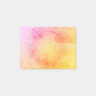 Post-it® Notes d'étiquette en marbre d'aquarelle de coucher