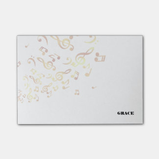 Post-it® Notes d'or de musique