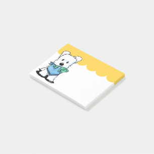 Post-it® Notes du billet de KiniArt Westie Bestie