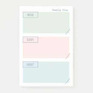 Post-it® Notes du planificateur hebdomadaire