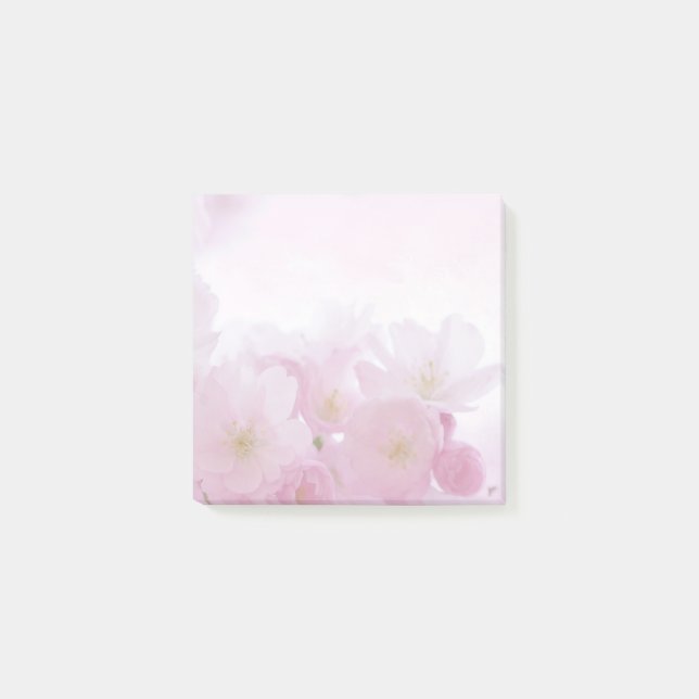 Post-it® Notes d'un billet sur la floraison rose (Devant)