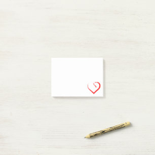 Post-it® Notes d'un post-it de coeur agréable