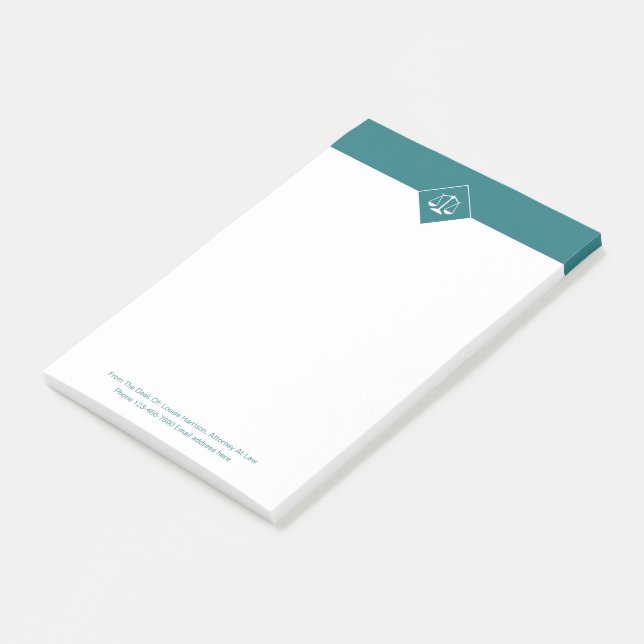 Post-it® Notes d'une note de service à l'attention des avoc (Incliné)