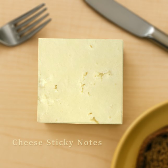 Post-it Notes en forme de tranche de fromage jaune (🧀 Fun & functional cheese slice sticky notes!)