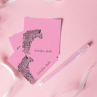 Notes en jaguar rose personnalisées