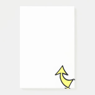 Post-it® Notes Flèche Jaune Dirigeant Message