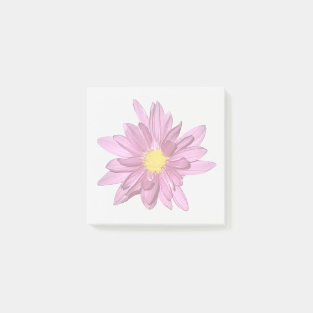 Post-it Notes Fleur de Gerbera Violet Clair (Devant)