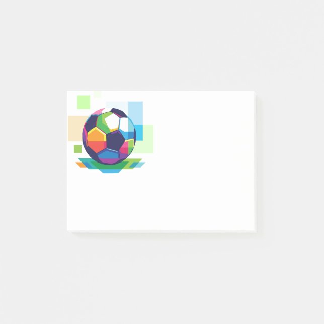 Post-it-Notes-Fußball-Ball Post-it Klebezettel (Vorderseite)