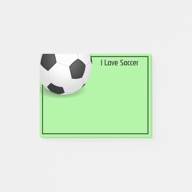 Post-it-Notes-Fußball-Ball Post-it Klebezettel (Vorderseite)