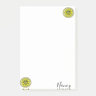 Post-it Notes Gelbe Zitronen Klebezettel
