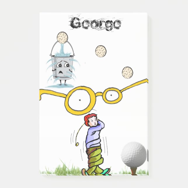 Post-it® Notes Golfeur  (Devant)