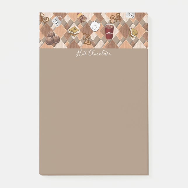 Post-it Notes Guimauve Chocolat Chaud (Devant)