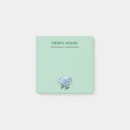 Post-it® Notes - Hydrangea Floral sur Mint Green