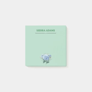 Post-it® Notes - Hydrangea Floral sur Mint Green