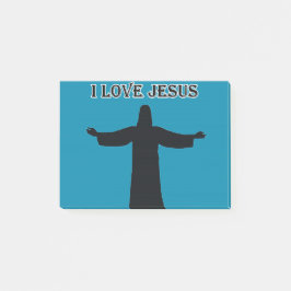 Post-It Notes i love jesus Klebezettel
