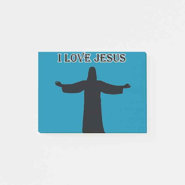 Post-It Notes i love jesus Post-it Klebezettel (Vorderseite)