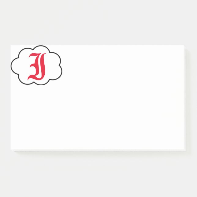 Post-it® Notes initiales du monogramme I (Devant)