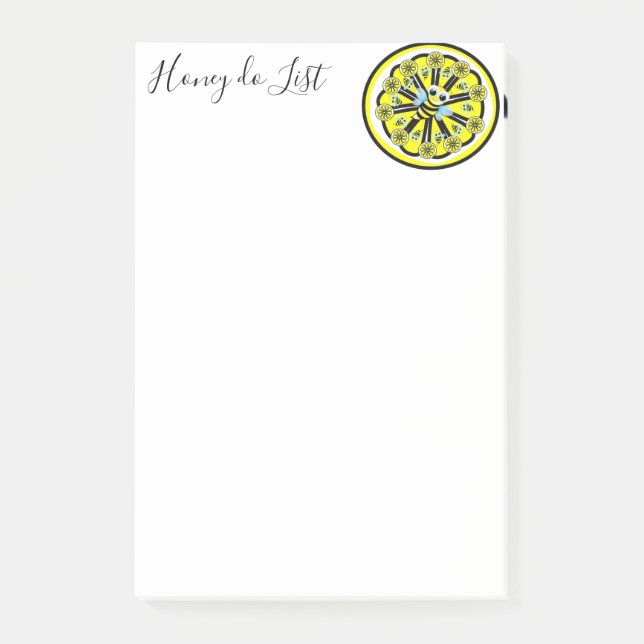 Post-it Notes Jaune Bourdon Citron (Devant)