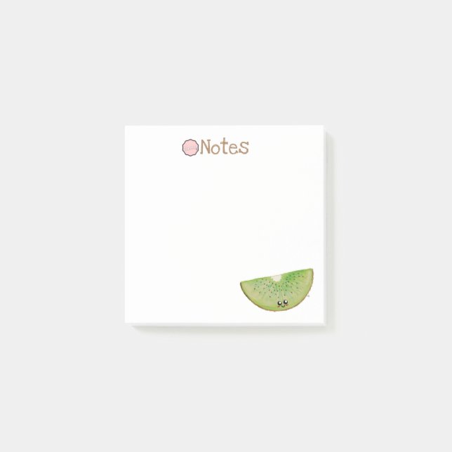 Post-it® Notes, Kawaii Kiwi Post-it Notes (Devant)
