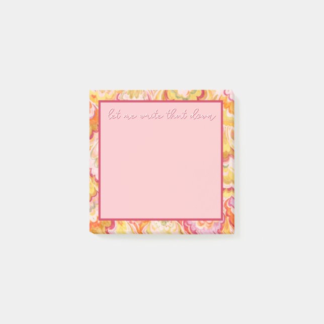 Post-It Notes « Laissez-Moi Noter Cela » (Devant)