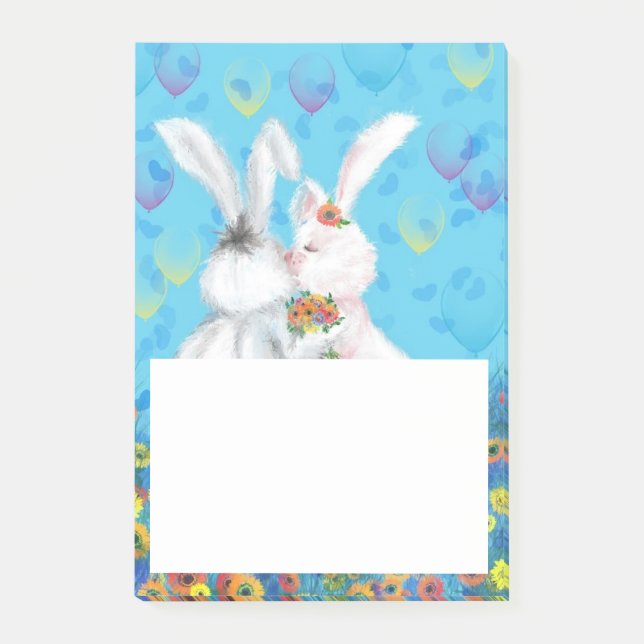 Post-it® Notes Lapins Mignons (Devant)