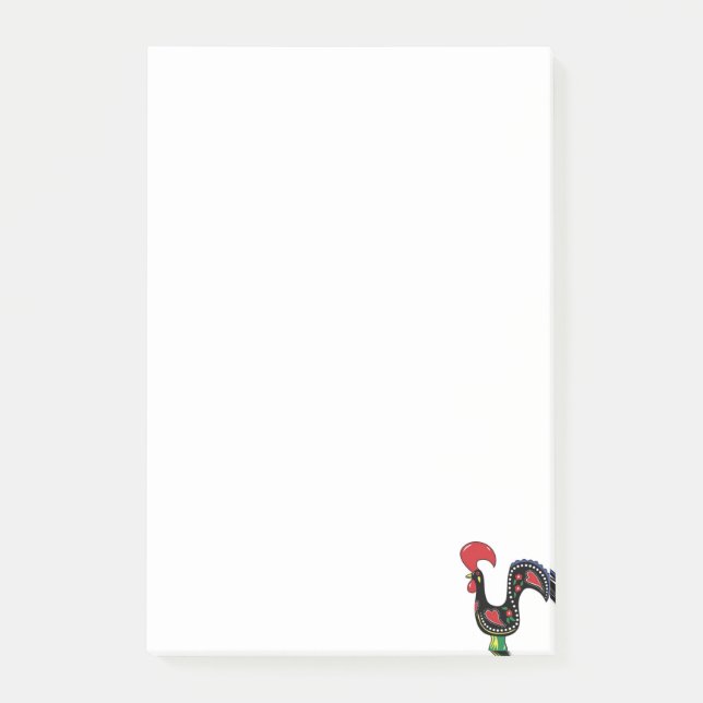 Post-it® Notes Messages de Coq Portugais  (Devant)