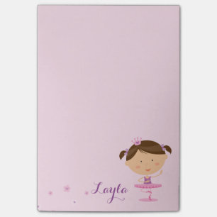 Post-it® Notes mignonnes de fille de ballerine de danseur