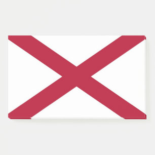 Post-it Notes mit Flagge von Alabama, USA Klebezettel