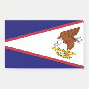 Post-it Notes mit Flagge von Amerikanisch-Samoa, U Klebezettel