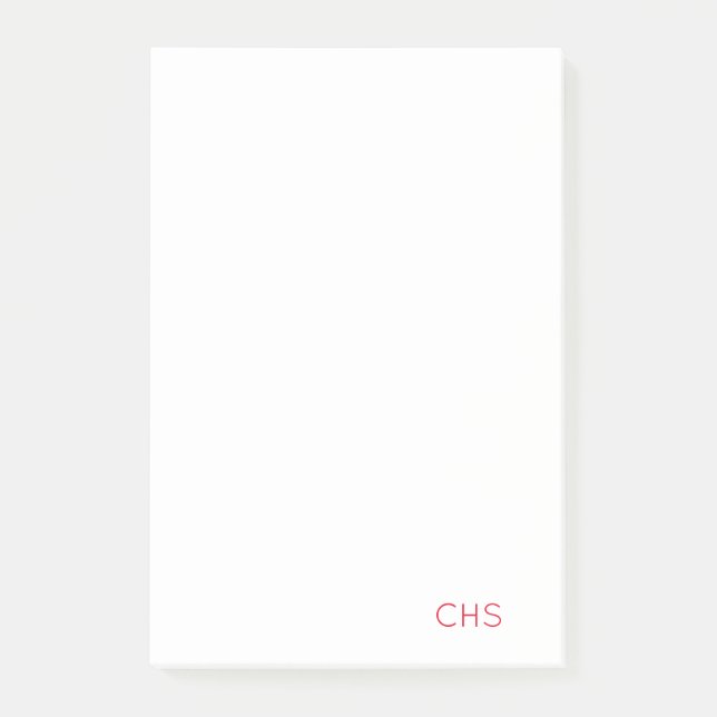 Post-it® Notes Monogrammes des initiales de l'école Esprit  (Devant)