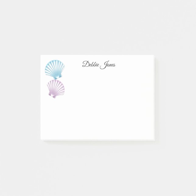 Post-it-Notes-Muscheln Post-it Klebezettel (Vorderseite)