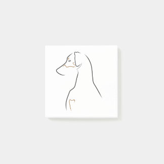 Post-It Notes - Natural Eared Line Art Klebezettel