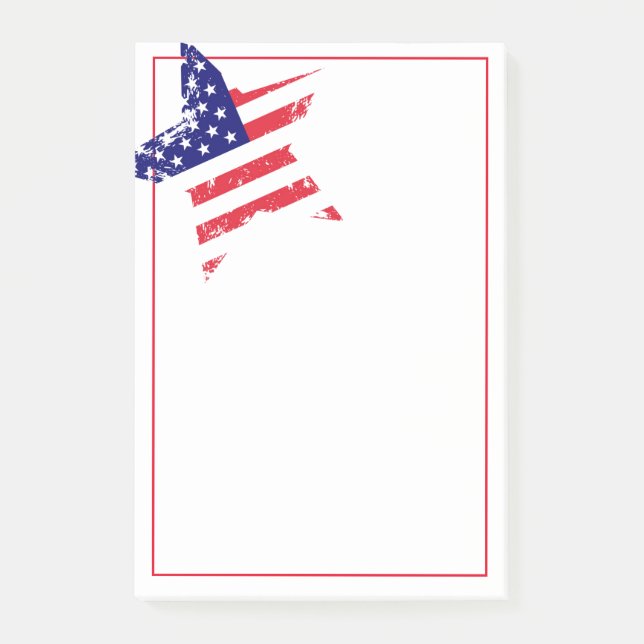 Post-it-Notes-Patriotic Star Post-it Klebezettel (Vorderseite)