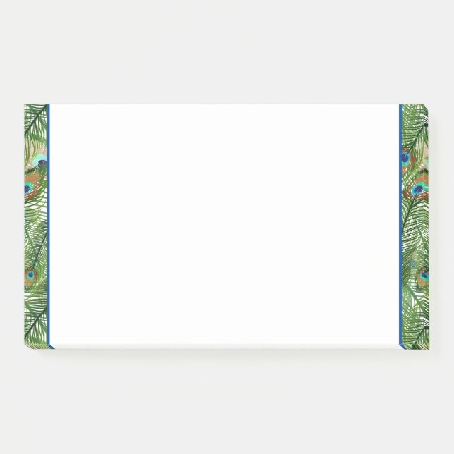 Post-it® Notes-Peacock Feathers Notes (Devant)