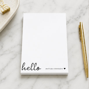 Post it Notes   Personalisierte Hallo-Notizblock m Post-it Klebezettel