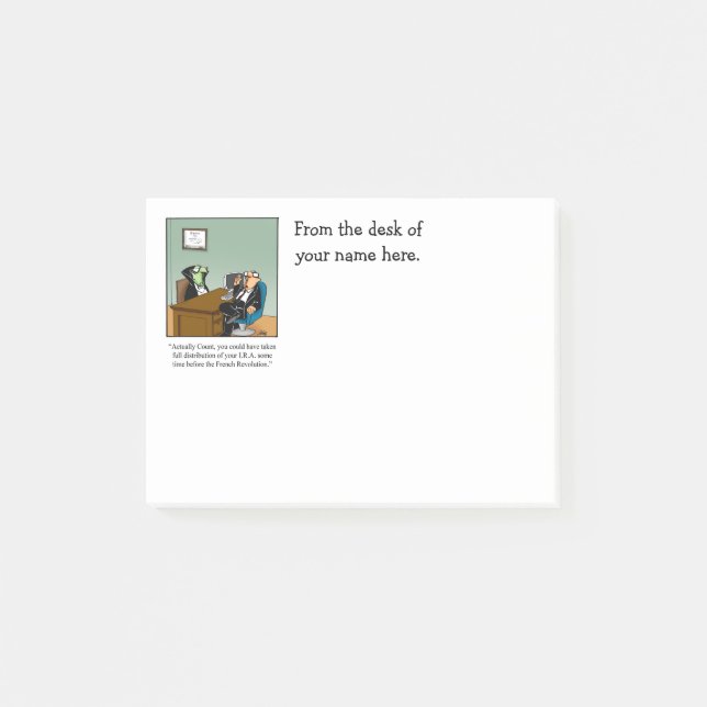 Post-it® Notes personnalisables pour l'Humour d'entreprise  (Devant)