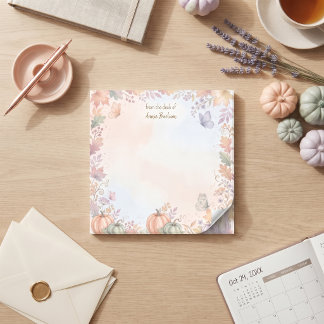 Post-it® Notes personnalisées Boho Automne Citrouille