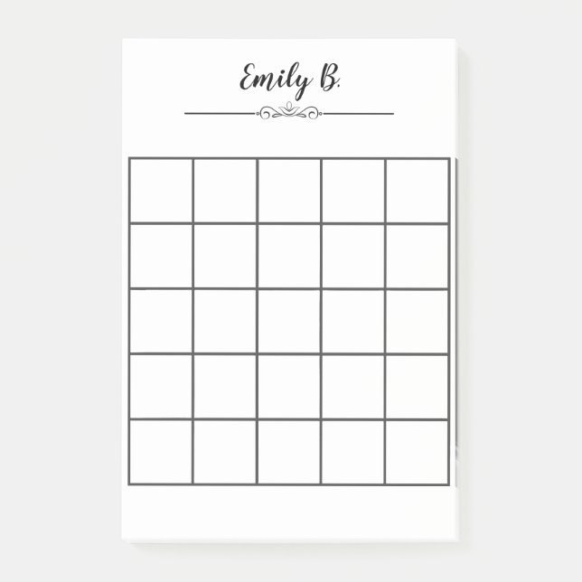 Post-it® Notes personnalisées De Post-it Avec Grille (Devant)