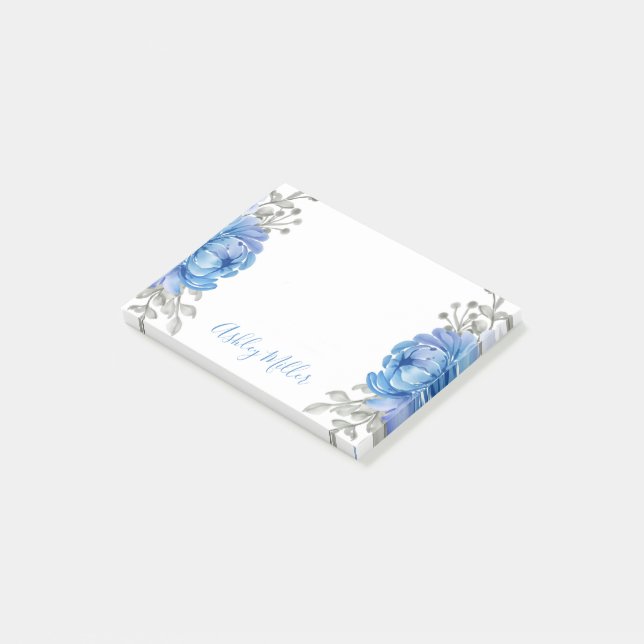 Post-it® Notes personnalisées florales (Incliné)