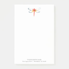 Post-it® Notes personnalisées sur l'aquarelle rouge dragoni